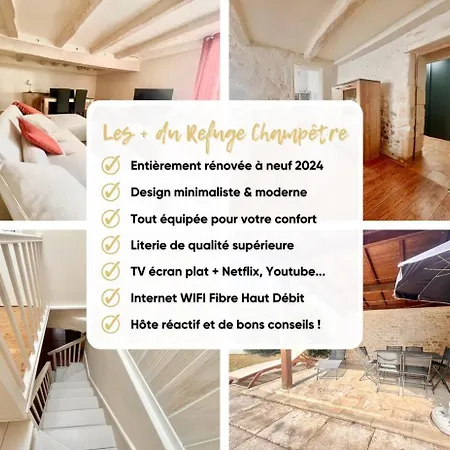 Refuge Champetre - Moderne&confort - Jardin Terrasse Barbecue - Parking Et Wifi Gratuit - Espace Et Detente - Parfaitement équipé - Idéal Famille 3*