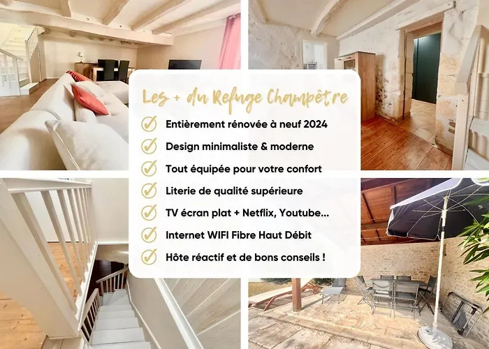 Refuge Champetre - Moderne&confort - Jardin Terrasse Barbecue - Parking Et Wifi Gratuit - Espace Et Detente - Parfaitement équipé - Idéal Famille 3*